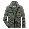thumbnail image 1 of Abrigos de Invierno Para Hombre, Chaquetas Con Forro Polar, Novedad, Informal, A La Moda, Solapa, Oveja, Pana, Gram, Camisa de Manga Larga, Prendas de Vestir Sin Capucha Odeerbi  ODB177840, 1 of 8