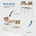 thumbnail image 4 of 3-Piece Small Space Dining Set for 2 - Compact Kitchen/Apartment Table & Chairs with Stylish Spiral Legs, 4 of 6