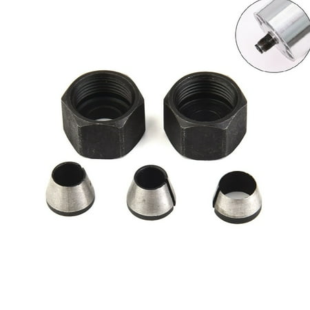 

5Pcs/Set Trimmer Collet Chuck Router Bit Engraving Trimming Machine 1/4 6Mm 8Mm