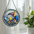 thumbnail image 5 of 89Bloom Angelfish Window Hanging Stained Glass, Angelfish Suncatchers for Windows Stained Glass, Fish Stained Glass Suncatcher, 5 of 8
