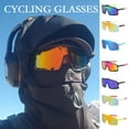 thumbnail image 2 of Gafas de ciclismo, gafas para deportes al aire libre, gafas de sol de una pieza con montura grande, gafas de sol Mercury reflectantes de colores, 2 of 7