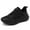 Black, variant on Women's Street Twisterz-lighten Up Sneakers Lightweight Breathable Soft Daily Solid Basic Daily Cushioning Shoes Low Arch Athletic Shoes Spring Summer