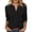 Black, variant on jtjvou Womens 3/4 Sleeve T-Shirts V Neck Buttons Tops Basic Tee Solid Color Blouse Loose Fit Pullover Summer Shirts 2026 Black XXL