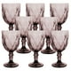thumbnail image 1 of Juego 8 Copas de Vidrio Cristal para Champaña Vino Agua Color Purpura, 1 of 4