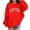 Red, variant on QHFBli Hoodies for Teen Girls Cute Graphic Letter Pullover Casual Drop Shoulder Hooded Sweatshirt