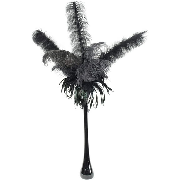 1 Piece Faux Ostrich Stem for Wedding Centerpiece, Party, Home and Office Decor 40-42" - Black