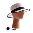 thumbnail image 4 of Cabeza de maniquí, modelo de sombrero, soporte de exhibición, multiusos, resistente, duradero, auriculares Grano de madera oscura, 4 of 7