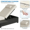 thumbnail image 3 of 2-Piece Outdoor Chaise Lounge Set with Adjustable Backrests, Soft Cushions, Weather-Resistant Lightweight Design, 3 of 7