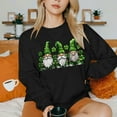 thumbnail image 4 of St. Patrick's Day Sweatshirt, Women Long Sleeve Round Neck Sweatshirt, Women's Casual St. Patrick's Day Printed Sweatshirts Tops Comfortable Crew Neck Long Sleeved Hoodie Sweatshirt, 4 of 6