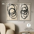 thumbnail image 4 of Neutral Minimalist Harmony 2 Panel Set Shadowbox Print Minimalist Wall Decor by Art Remedy, Blonde Frame, 24 x 36, 4 of 4