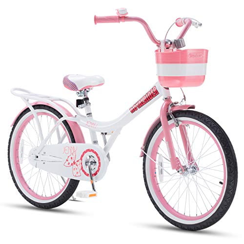 Royalbaby Jenny Princesse Rose Filles Vélo avec Panier, pour les Enfants, Roues de 20 Pouces