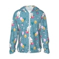 thumbnail image 2 of Lsque Rabbit And Balloon UPF 50+ Lightweight Sun Protection Men's Women's Long Sleeve Shirt, Hoodie Performance -Medium, 2 of 9