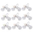 thumbnail image 3 of unbranded 10 Pairs Closure Buttons Cheongsam Knot Grey Polyester Fastening for Retro Ethnic Style, 3 of 7