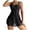 Black, variant on uikmnh Women's Monokini Solid Color One Piece Swimsuit Push Up Mesh with Removable Cups Size:3XL