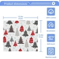 thumbnail image 5 of SKYSONIC Christmas Tree Washcloths Set of 6, Highly Absorbent Soft Cotton Fingertip Towels for Bathroom, Kitchen, Gym, Spa, Home Decor, 12x12 Inch, 5 of 7