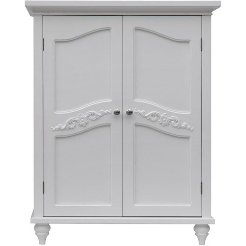 Elegant Home Fashions Somerset Floor Cabinet White Walmart Com Walmart Com
