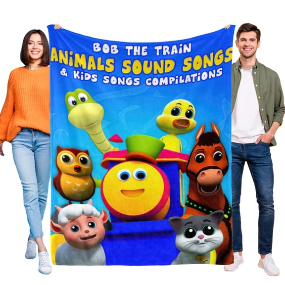 Bob the Train Throw Blanket Gifts for Fans Lover Girls Boys Women Present Hoodie Him Bed 60"x80"