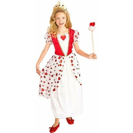 Childs Princess Queen Of Hearts Costume