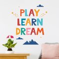 thumbnail image 2 of Adhesivo de pared colorido con cita motivacional de Play Learn Dream, 2 of 4
