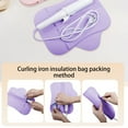 thumbnail image 5 of Heatproof Curling Iron Bag under $5! Yannianjz Silicone Curling Iron Holder, Heatproof Storage Bag for Hair Tools, Travel Heat Insulation Mat for Flat Iron and Curling Wand, 5 of 6
