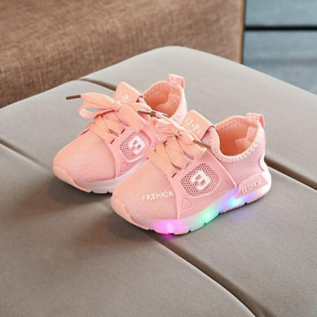 

Bullpiano Baby Toddler Girls Boys Led Light Tennis Shoes Sneaker 1-3 Years Old Kids Running Sport Shoes
