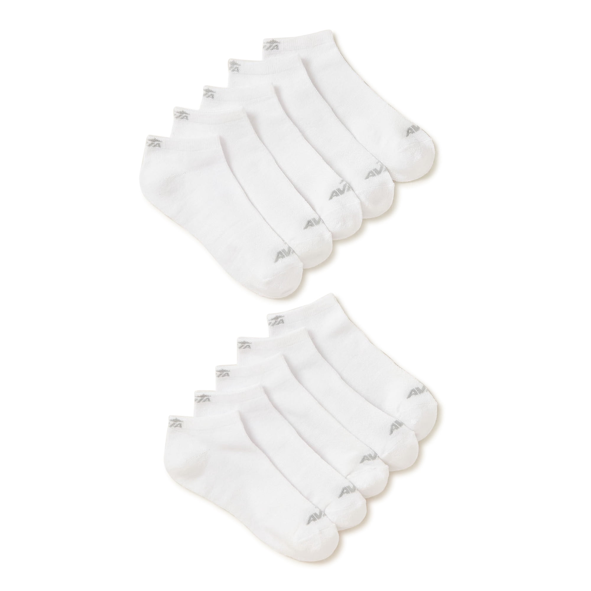 Avia Women's Lightweight Performance Low Cut Socks, 10-Pack