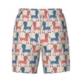 thumbnail image 4 of Lsque Mens Swim Trunks Cartoon Poodle Dog Pattern - Bathing Suit Compression Liner - Beach Swim Shorts Swimwear - (S-3XL) - Stretch Quick Dry -X-Large, 4 of 9