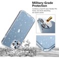 thumbnail image 4 of Compatible con funda para iPhone 13 Pro Max para mujer, [3 protectores de lente de cámara] [cubierta dura para PC, protección de grado militar] cubierta completa nunca amarilla, 4 of 5