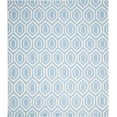 thumbnail image 2 of Safavieh Dhurries Bianca Geometric Area Rug, Blue/Ivory, 10' x 14', 2 of 8
