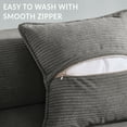 thumbnail image 4 of YINIX 78,6" Convertible Sofa Couch with 2 Pillows, Sleeper Sofa Bed for Living Room, Small Spaces, Gray, 4 of 10