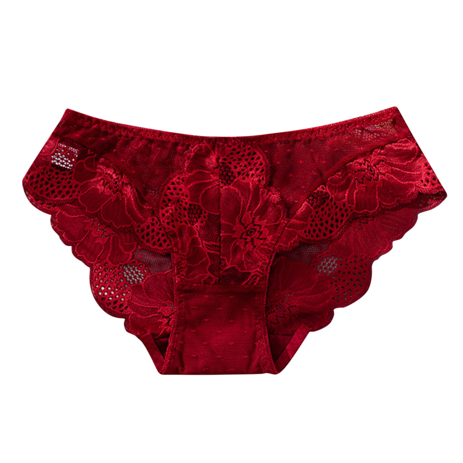 JDEFEG Ladies Cotton Underwear Panties Women'S Red Christmas Printed Underwear  Cotton Crotch Comfortable Underwear Plus Size Silk Panties For Women  Nylon,Spandex D L 