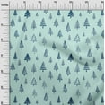 thumbnail image 3 of oneOone Velvet Aquamarine Fabric Tree Dress Material Fabric Print Fabric By The Yard 58 Inch Wide, 3 of 7