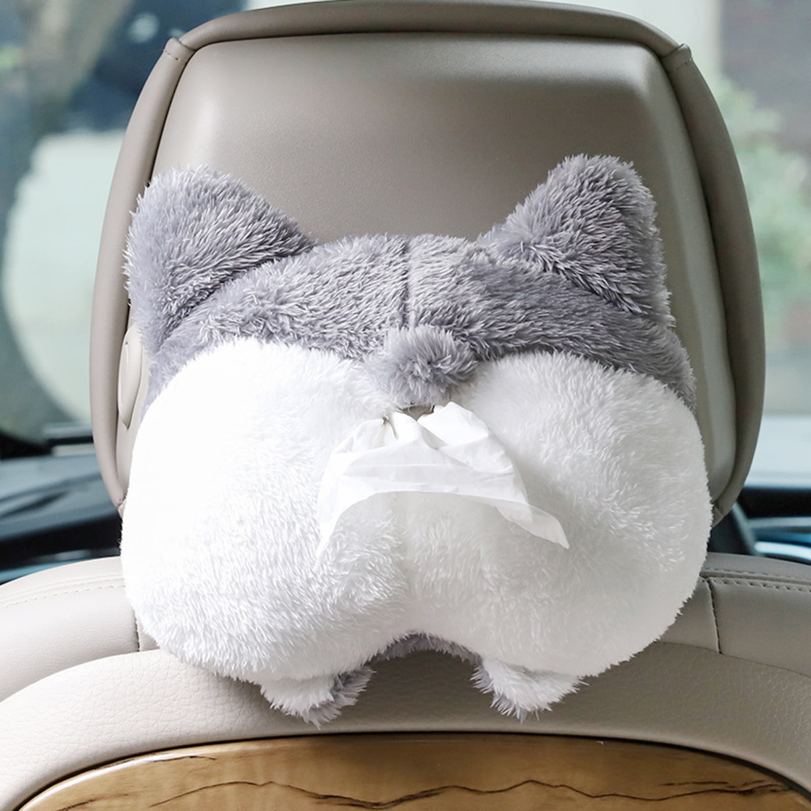 Car Cute Corgi Butt Tissue Box Holder Paper Napkin Seat Back Handing  SU