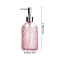 thumbnail image 6 of Bxaolu Clear Soap Dispenser with Rust Proof Pump, 13.5 Oz Refillable Glass Soap Dispenser for Lotion Body Oil, Premium Kitchen & Bathroom Soap Dispenser, 6 of 7