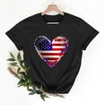 thumbnail image 2 of VerPetridure 4th of July Shirts for Women Funny Short Sleeve Crew Neck Blouse Patriotic American Flag T Shirt, 2 of 7