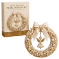 thumbnail image 2 of EaseDay DIY Angel Pearl Wreath Craft Kit Festive Holiday Art Set Home Porch Wall Hanging Decoration Handcrafted Gift for Adults and Families Winter Season, 2 of 5