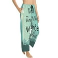 thumbnail image 2 of Balery Not All Those Who Wander Are Lost1 print Women's Pajama Pants,Ultra Lightweight Pjs,Lounge Pant-Small, 2 of 9