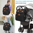 thumbnail image 6 of Diaper Bag Backpack, Large Baby Diaper Bags for Boys Girls, Baby Bag with USB Charging Port, Multifunction Waterproof Travel Back Pack for Moms Dads, Black-2s, 6 of 7