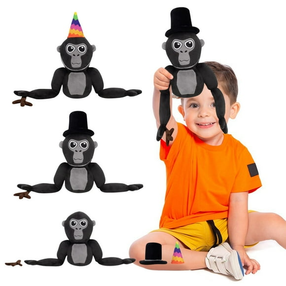 LINMOUA Peluche Gorilla Tag, Mignon Singe en Peluche Gorilla Tag, Jouets en Peluche Gorilla Tag pour Cadeaux de Fête à Thème d'Anniversaire pour Enfants