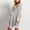 Gray, variant on Maternity Nursing Robe Summer Soft Comfortable Long Sleeve Loose V Neck Lace Trim Nightgown with Adjustable Waistband for Breastfeeding Gray M