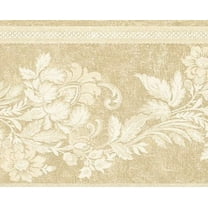 879166 Tone on Tone Floral Trail Wallpaper Border 85b64467