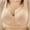 Beige, variant on CALAFEBILA Women Bras Plus Size Push up Wireless Front Closure Bra Seamless Lightweight Bras