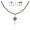 black, gunmetal, clear, variant on Color Choices Austrian Crystal Teardrop 20 Inch Leather Cord Vintage Style Necklace - Bermuda Blue AB