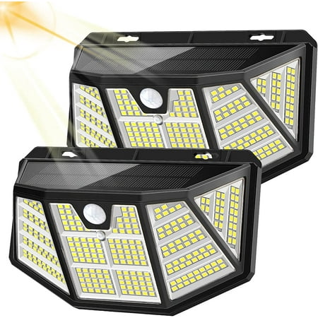 

Solar Outdoor Lights 310 LED Solar Motion Lights Outdoor IP65 Waterproof 270 Degree Wide Angle 3 Optional Modes Solar LED Security Light for Garage Backyard Deck Steps Fence Driveway Porch Shed