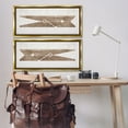 thumbnail image 2 of Stupell Industries Minimal Laundry Clothespins Abstract Painting Gold Floater Framed Canvas Art Print Wall Art, 31 x 14, Set of 2, 2 of 9