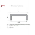 thumbnail image 2 of Richelieu BP9161196180 3-3/4" Center To Center Bar Cabinet Pull From The Expression, 2 of 2
