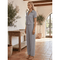 thumbnail image 4 of Conjunto de Mujer de 2 Piezas | Camisa de Botones Manga Corta y Pantalón Recto, 4 of 5