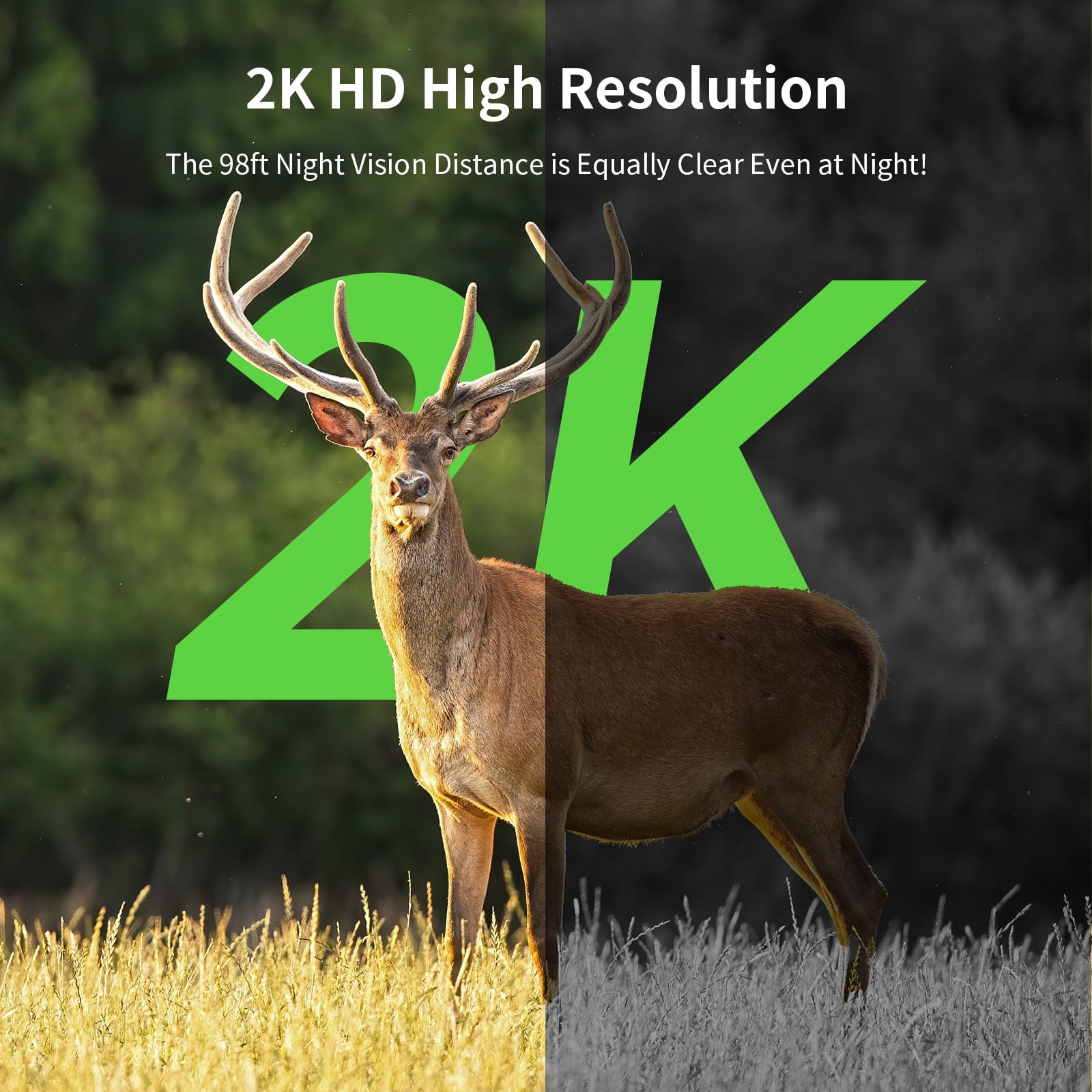 Conico 4G LTE Cellular Trail Camera with Built-in SIM, No WiFi Hunting Game Camera, Solar Powered, 2K Night Vision, Motion Activated, App Alerts, Waterproof for Deer & Wildlife