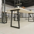 thumbnail image 4 of Metal Table Legs 28"x24" Heavy-Duty Black, 2Pcs for Desk Dining Office, 4 of 16