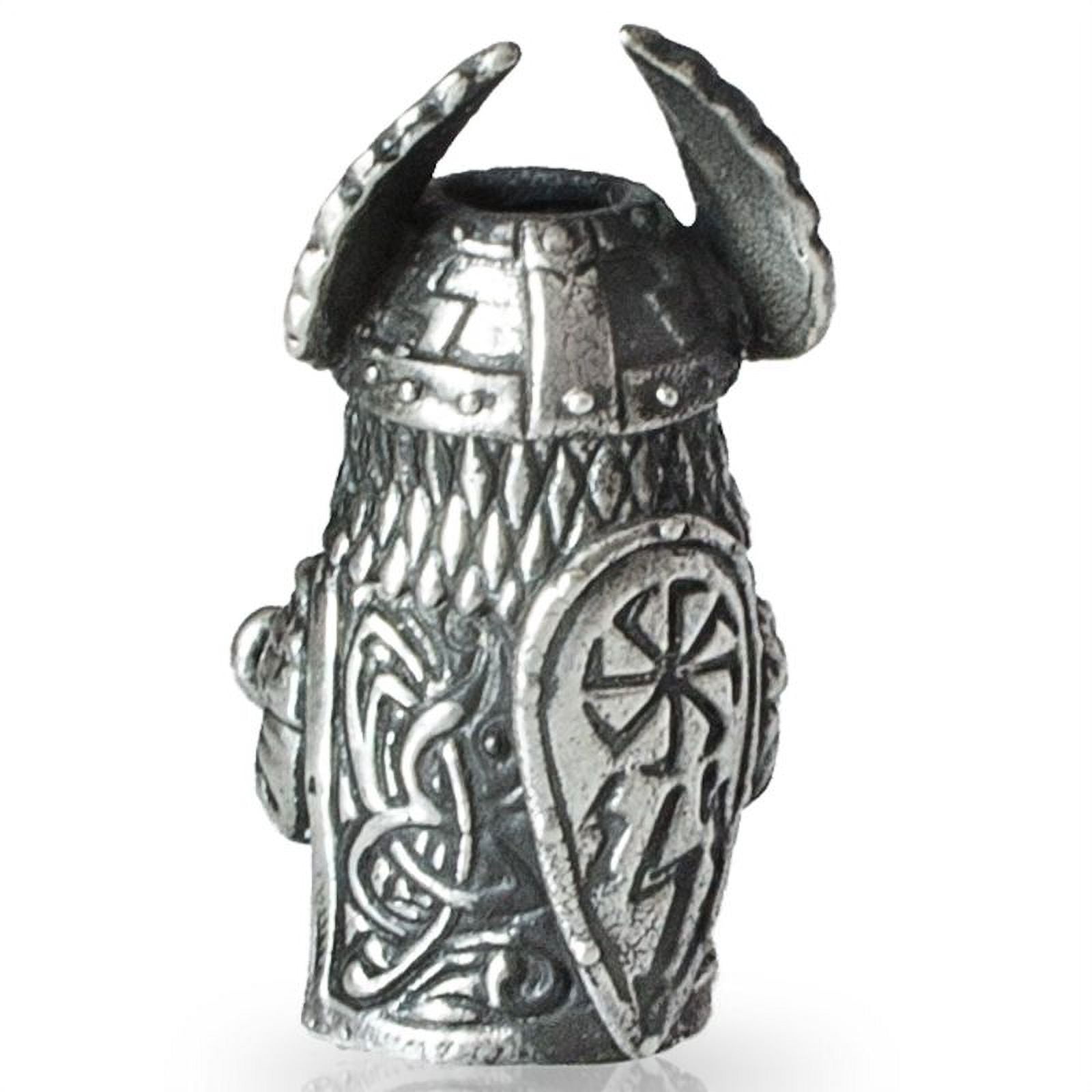 Perun Paracord / Lanyard Bead in Nickel Silver for Jig Pro Shop by Alloy Army of Eurasia